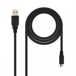 Cable USB 2.0 TIPO A/M MICRO USB B/M 3 Metros - Imagen 1