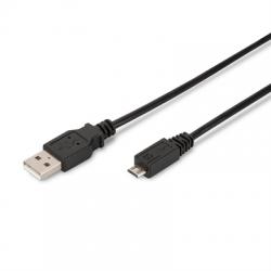 Ewent Cable USB 2.0  "A" M > Micro "B" M 0.5 m - Imagen 1