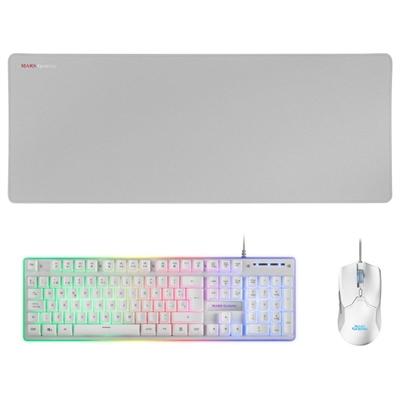 Mars Gaming Combo MCPX GAMING 3IN1 RGB BLANCO - Imagen 1