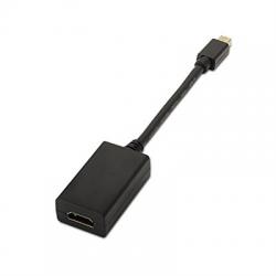 Conversor Mini DP/HDMI,MINI DP/M-HDMI/H,Negro 15cm - Imagen 1