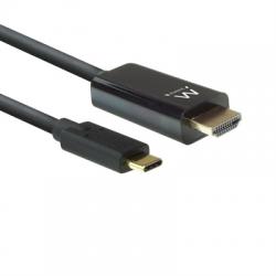 EWENT Conversor USB-C a HDMI MACHO 4K/60HZ 2m - Imagen 1