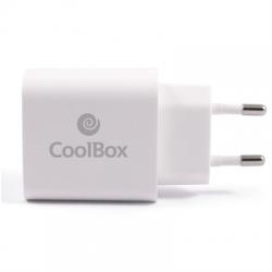 Coolbox Cargador USB Pared 20W USB-A/USB-C - Imagen 1